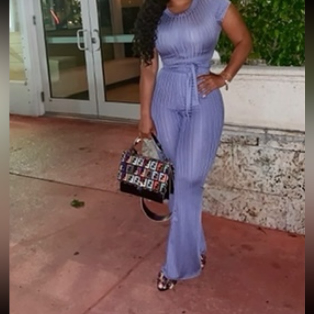 Sky blue 2 piece outfit
